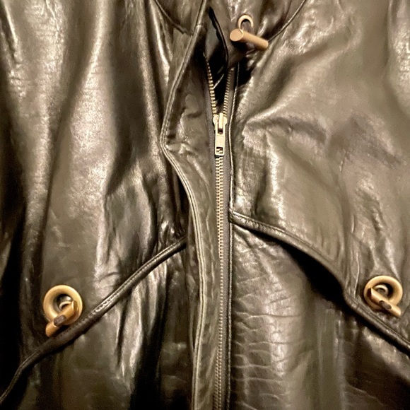 Marc Buchanan Pelle Pelle Vintage European Leather Longline Coat - Picture 10 of 16